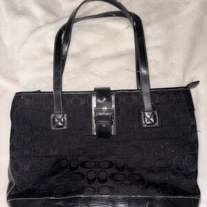 Chic Black Designer Tote Bag